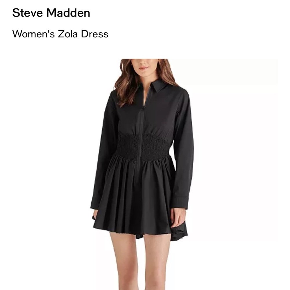 NEW STEVE MADDEN zola dress in black
